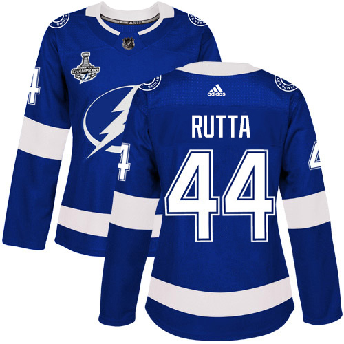 Tampa Bay Lightning #44 Jan Rutta Blue Home Authentic Women's 2020 Stanley Cup Champions Stitched Jersey Womens cheap jerseys for sale - CheapJerseys.Shop