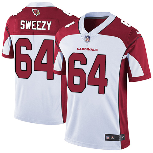 Arizona Cardinals #64 J.R. Sweezy White Men's Stitched Vapor Untouchable Limited Jersey Men's cheap jerseys for sale - CheapJerseys.Shop