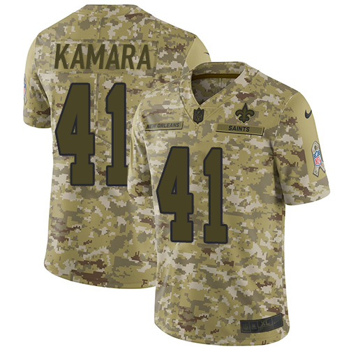 Saints #41 Alvin Kamara Camo Men's Stitched Limited 2018 Salute To Service Jersey cheap jerseys for sale - CheapJerseys.Shop