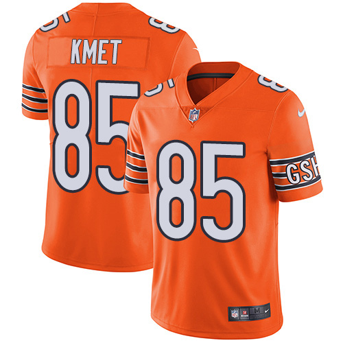 Chicago Bears #85 Cole Kmet Orange Men's Stitched Limited Rush Jersey Men's cheap jerseys for sale - CheapJerseys.Shop