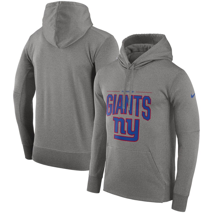 New York Giants Sideline Property Of Performance Pullover Hoodie Gray cheap jerseys for sale - CheapJerseys.Shop