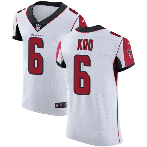 Falcons #6 Younghoe Koo White Men's Stitched New Elite Jersey cheap jerseys for sale - CheapJerseys.Shop