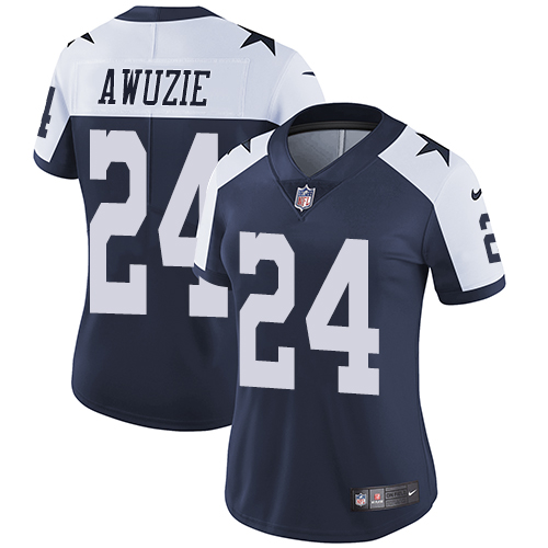 Dallas Cowboys #24 Chidobe Awuzie Navy Blue Thanksgiving Women's Stitched Vapor Untouchable Limited Throwback Jersey Womens cheap jerseys for sale - CheapJerseys.Shop