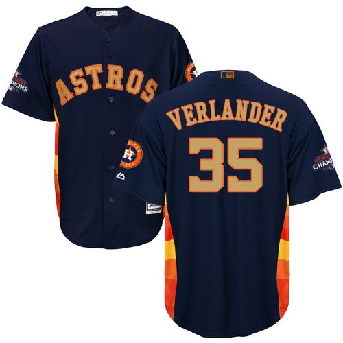 Houston Astros #35 Justin Verlander Navy Blue 2018 Gold Program Cool Base Stitched Youth Jersey Youth cheap jerseys for sale - CheapJerseys.Shop
