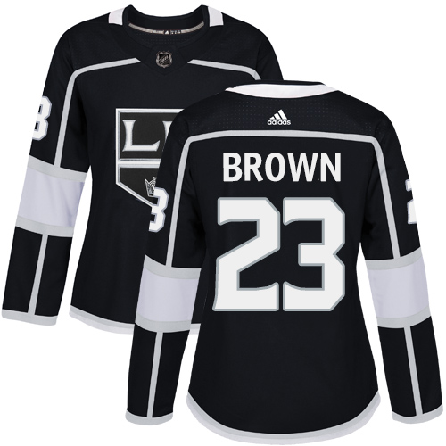 Los Angeles Kings #23 Dustin Brown Black Home Authentic Women's Stitched Jersey Womens cheap jerseys for sale - CheapJerseys.Shop