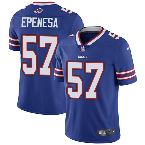 Buffalo Bills #57 A.J. Epenesas Royal Blue Team Color Men's Stitched Vapor Untouchable Limited Jersey Men's cheap jerseys for sale - CheapJerseys.Shop