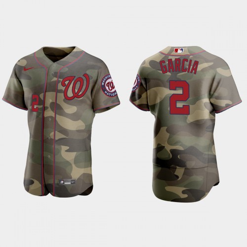 Washington Washington Nationals #2 Luis Garcia Men's 2021 Armed Forces Day Authentic Jersey -Camo Men's cheap jerseys for sale - CheapJerseys.Shop
