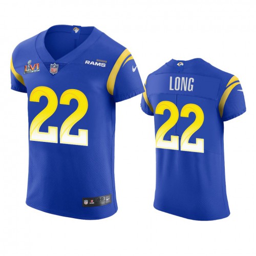 Los Angeles Los Angeles Rams #22 David Long Men's Super Bowl LVI Patch Vapor Elite Player Jersey - Royal Men's cheap jerseys for sale - CheapJerseys.Shop