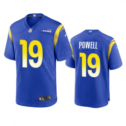 Los Angeles Los Angeles Rams #19 Brandon Powell Men's Game Jersey - Royal Men's cheap jerseys for sale - CheapJerseys.Shop