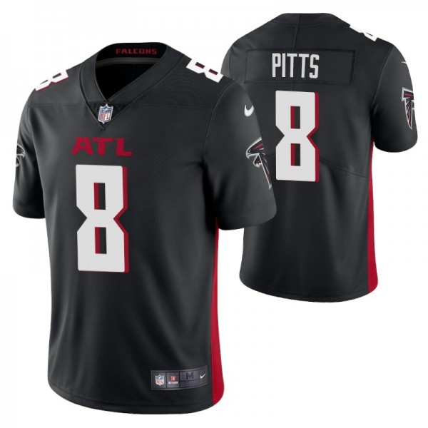 Men's Atlanta Falcons #8 Kyle Pitts Black Vapor Untouchable Limited Stitched Jersey cheap jerseys for sale - CheapJerseys.Shop