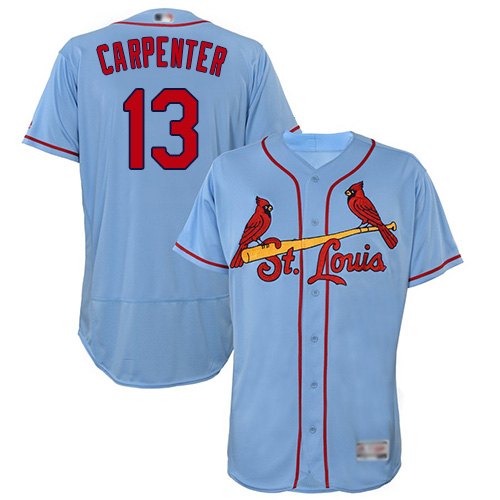 St.Louis Cardinals #13 Matt Carpenter Light Blue Flexbase Authentic Collection Stitched Jersey Men's cheap jerseys for sale - CheapJerseys.Shop