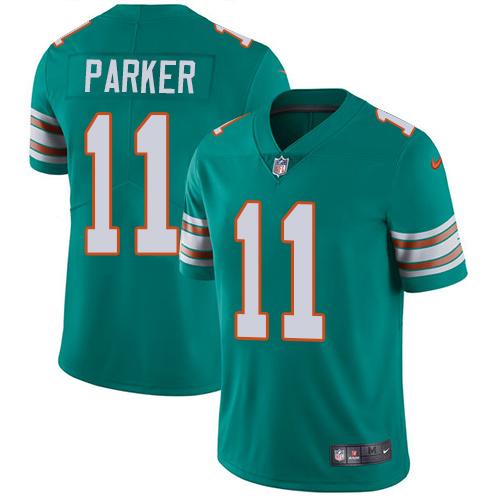 Miami Dolphins #11 DeVante Parker Aqua Green Alternate Youth Stitched Vapor Untouchable Limited Jersey Youth cheap jerseys for sale - CheapJerseys.Shop