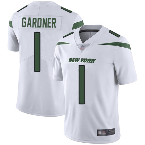 Jets #1 Ahmad Sauce Gardner White Men's Stitched Vapor Untouchable Limited Jersey cheap jerseys for sale - CheapJerseys.Shop