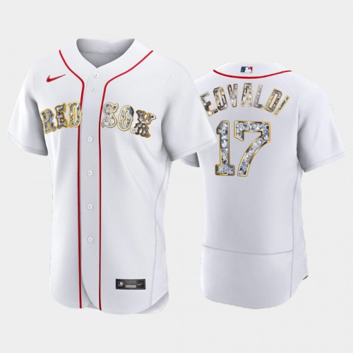 Boston Boston Red Sox #17 Nathan Eovaldi Men's Diamond Edition Jersey - White Men's cheap jerseys for sale - CheapJerseys.Shop