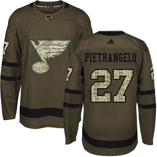 St. Louis Blues #27 Alex Pietrangelo Green Salute to Service Stitched Jersey Men's cheap jerseys for sale - CheapJerseys.Shop
