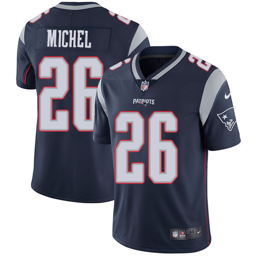 New England Patriots #26 Sony Michel Navy Blue Team Color Men's Stitched Vapor Untouchable Limited Jersey Men's cheap jerseys for sale - CheapJerseys.Shop