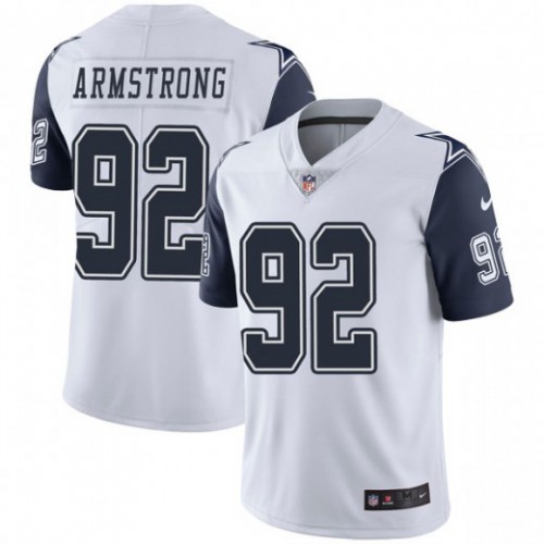 Dallas Cowboys #92 Dorance Armstrong White Men's Stitched Limited Rush Jersey Men's cheap jerseys for sale - CheapJerseys.Shop