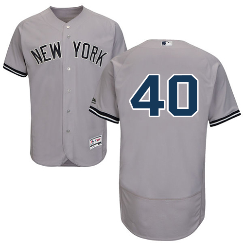 New York Yankees #40 Luis Severino Grey Flexbase Authentic Collection Stitched Jersey Men's cheap jerseys for sale - CheapJerseys.Shop