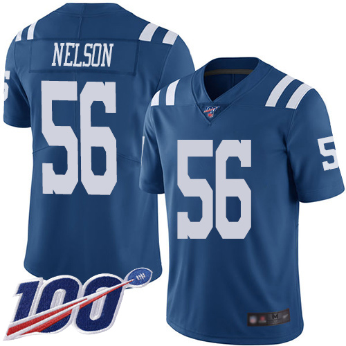 Colts #56 Quenton Nelson Royal Blue Men's Stitched Limited Rush 100th Season Jersey cheap jerseys for sale - CheapJerseys.Shop