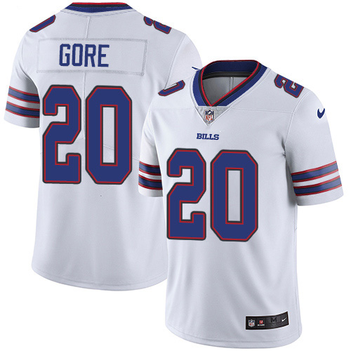 Buffalo Bills #20 Frank Gore White Men's Stitched Vapor Untouchable Limited Jersey Men's cheap jerseys for sale - CheapJerseys.Shop
