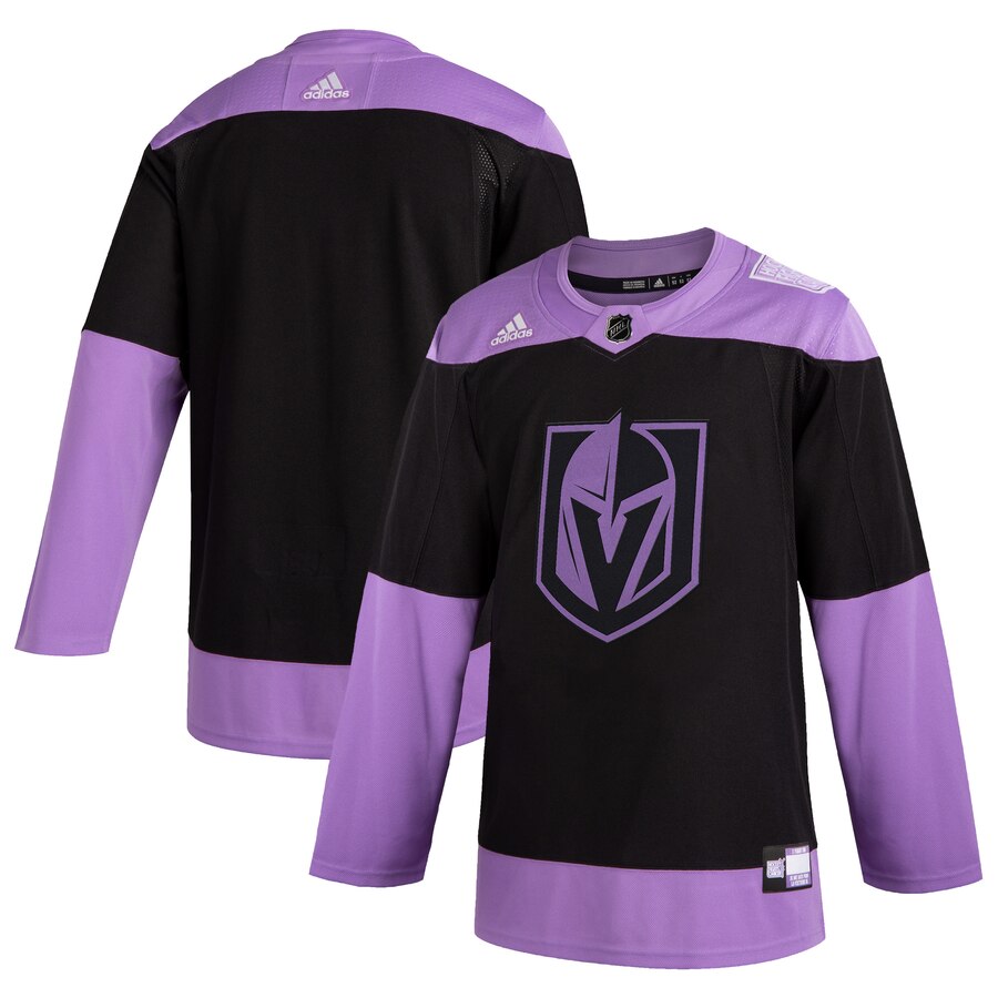 Vegas Golden Knights Hockey Fights Cancer Practice Jersey Black cheap jerseys for sale - CheapJerseys.Shop