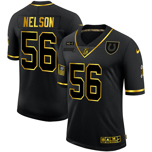 Indianapolis Colts #56 Quenton Nelson Men's 2020 Salute To Service Golden Limited Jersey Black cheap jerseys for sale - CheapJerseys.Shop