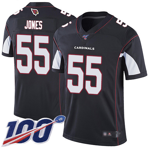 Arizona Cardinals #55 Chandler Jones Black Alternate Men's Stitched 100th Season Vapor Limited Jersey Men's cheap jerseys for sale - CheapJerseys.Shop