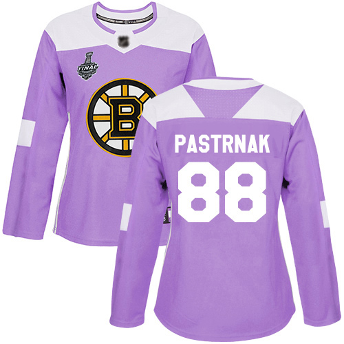 Boston Bruins #88 David Pastrnak Purple Authentic Fights Cancer Stanley Cup Final Bound Women's Stitched Jersey Womens cheap jerseys for sale - CheapJerseys.Shop