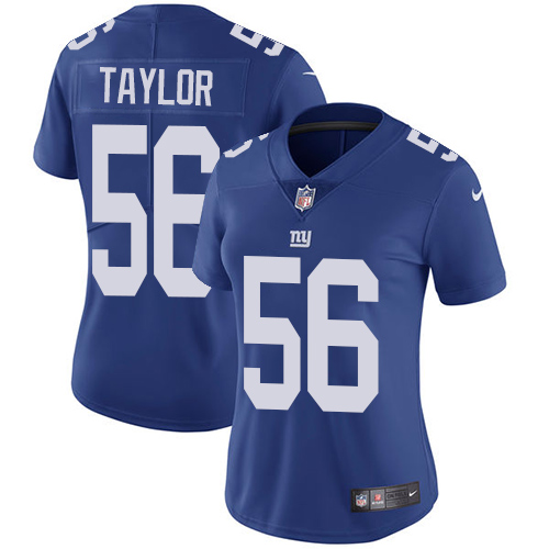 Giants #56 Lawrence Taylor Royal Blue Team Color Women's Stitched Vapor Untouchable Limited Jersey cheap jerseys for sale - CheapJerseys.Shop