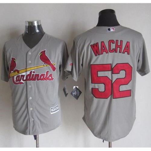 St.Louis Cardinals #52 Michael Wacha Grey New Cool Base Stitched Jersey Men's cheap jerseys for sale - CheapJerseys.Shop