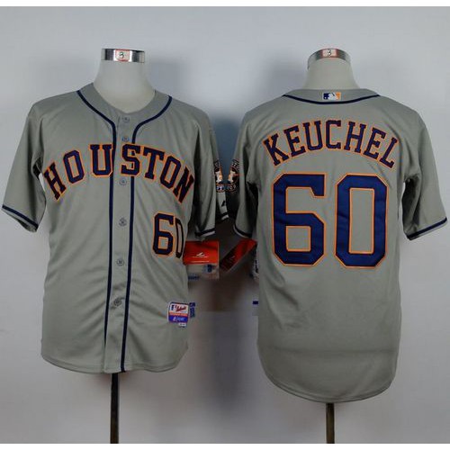 Houston Astros #60 Dallas Keuchel Grey Cool Base Stitched Jersey Men's cheap jerseys for sale - CheapJerseys.Shop