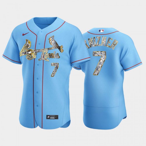 St.Louis St.Louis Cardinals #7 Andrew Knizner Men's Diamond Edition Jersey - Blue Men's cheap jerseys for sale - CheapJerseys.Shop