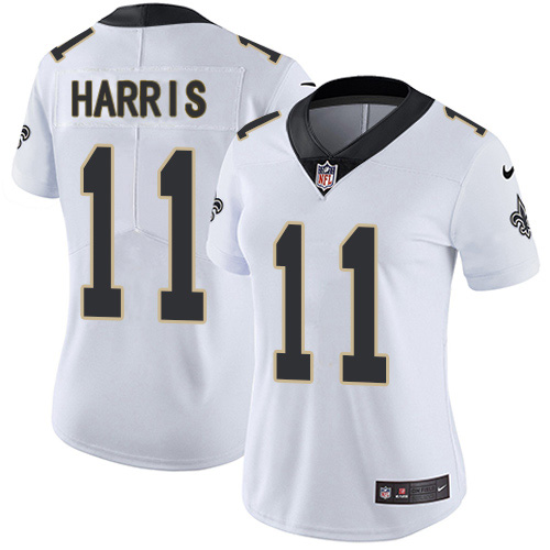 New Orleans Saints #11 Deonte Harris White Women's Stitched Vapor Untouchable Limited Jersey Womens cheap jerseys for sale - CheapJerseys.Shop