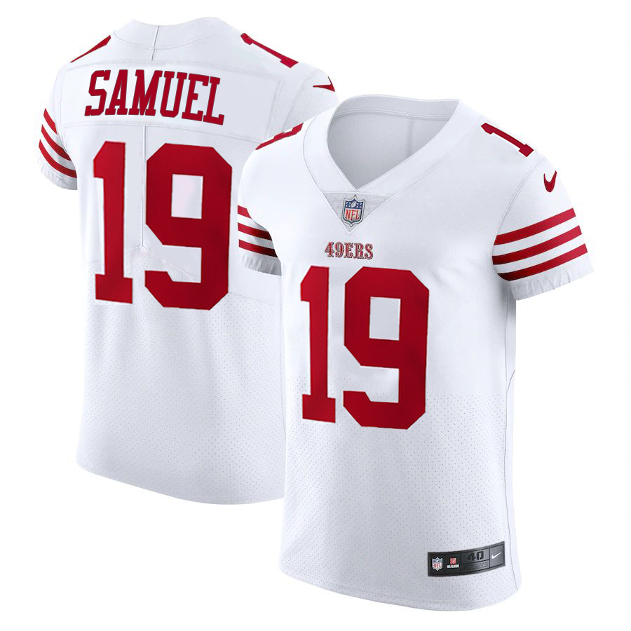 San Francisco 49ers #19 Deebo Samuel White Men's 2022-23 Authentic Stitched Vapor Untouchable Elite Jersey cheap jerseys for sale - CheapJerseys.Shop