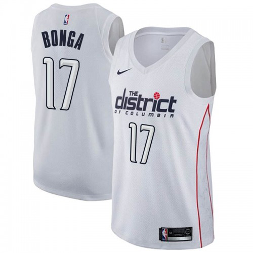 Washington Wizards #17 Isaac Bonga White Swingman City Edition Jersey Mens cheap jerseys for sale - CheapJerseys.Shop