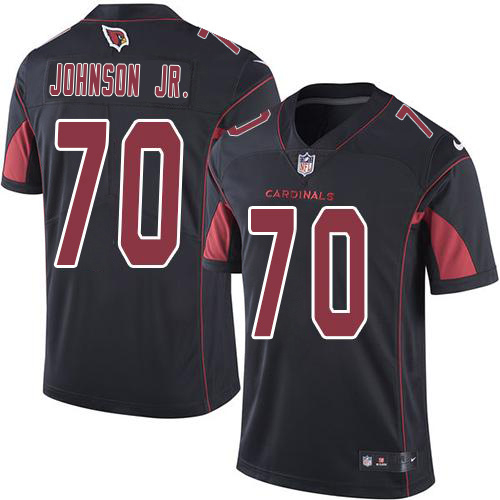 Cardinals #70 Paris Johnson Jr. Black Youth Stitched Limited Rush Jersey cheap jerseys for sale - CheapJerseys.Shop