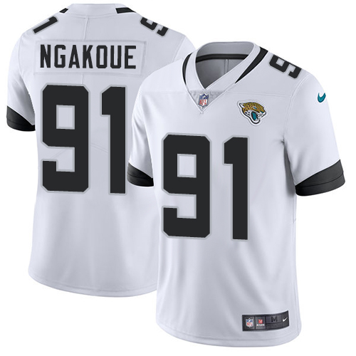 Jacksonville Jaguars #91 Yannick Ngakoue White Men's Stitched Vapor Untouchable Limited Jersey Men's cheap jerseys for sale - CheapJerseys.Shop