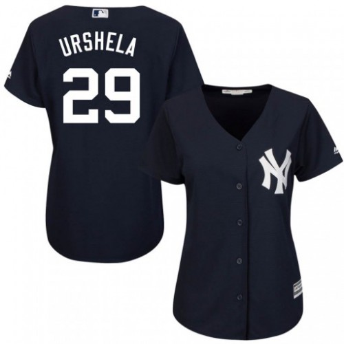 New York Yankees #29 Gio Urshela Navy Blue Alternate Women's Stitched Jersey Womens cheap jerseys for sale - CheapJerseys.Shop