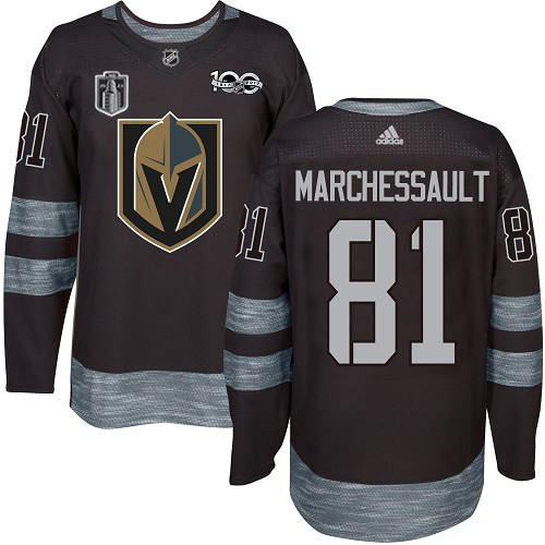 Golden Knights #81 Jonathan Marchessault Black Youth 2023 Stanley Cup Final Patch 100th Anniversary Stitched Jersey cheap jerseys for sale - CheapJerseys.Shop