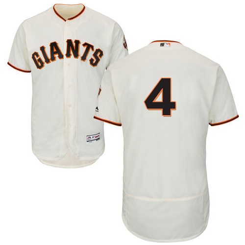 San Francisco Giants #4 Mel Ott Cream Flexbase Authentic Collection Stitched Jersey Men's cheap jerseys for sale - CheapJerseys.Shop
