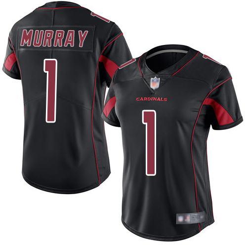 Cardinals #1 Kyler Murray Black Women's Stitched Limited Rush Jersey cheap jerseys for sale - CheapJerseys.Shop