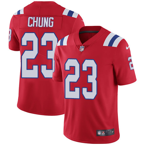 New England Patriots #23 Patrick Chung Red Alternate Men's Stitched Vapor Untouchable Limited Jersey Men's cheap jerseys for sale - CheapJerseys.Shop