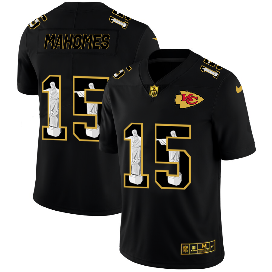 Kansas City Chiefs #15 Patrick Mahomes Carbon Black Vapor Cristo Redentor Limited Jersey cheap jerseys for sale - CheapJerseys.Shop