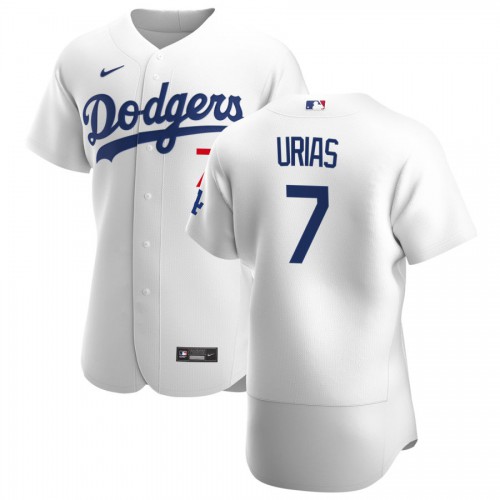 Los Angeles Los Angeles Dodgers #7 Julio Urias Men's White Home 2020 Authentic Player Jersey Men's cheap jerseys for sale - CheapJerseys.Shop