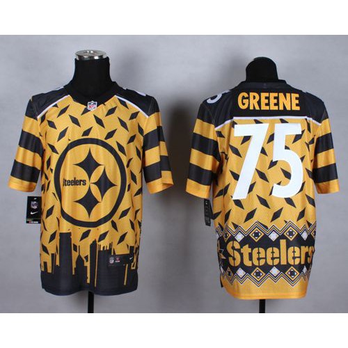 Pittsburgh Steelers #75 Joe Greene Gold Men's Stitched Elite Noble Fashion Jersey Men's cheap jerseys for sale - CheapJerseys.Shop