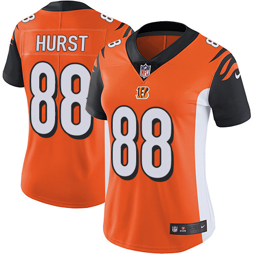 Bengals #88 Hayden Hurst Orange Alternate Women's Stitched Vapor Untouchable Limited Jersey cheap jerseys for sale - CheapJerseys.Shop