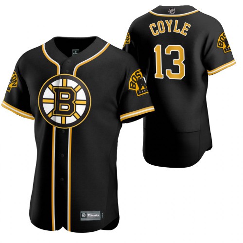 Boston Boston Bruins #13 Charlie Coyle Men's 2020 x Crossover Edition Baseball Jersey Black Men's cheap jerseys for sale - CheapJerseys.Shop