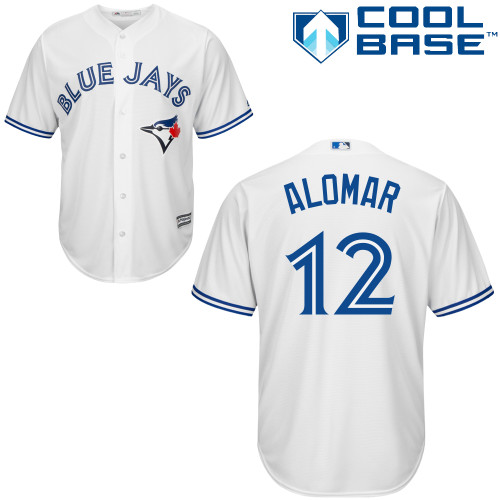 Toronto Blue Jays #12 Roberto Alomar White Cool Base Stitched Youth Jersey Youth cheap jerseys for sale - CheapJerseys.Shop