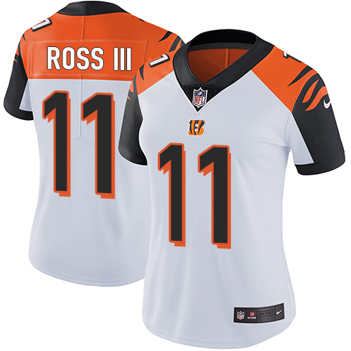 Cincinnati Bengals #11 John Ross III White Women's Stitched Vapor Untouchable Limited Jersey Womens cheap jerseys for sale - CheapJerseys.Shop