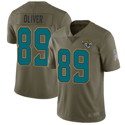 Jacksonville Jaguars #89 Josh Oliver Olive Men's Stitched Limited 2017 Salute To Service Jersey Men's cheap jerseys for sale - CheapJerseys.Shop